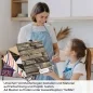 Preview: Küchenrückwand Folie Steinstruktur Dunkelbraun A4 Muster