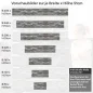 Preview: Küchenrückwand Folie - Vielschichtige Schieferoptik mit natürlichen Nuancen Höhe 51cm