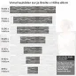 Preview: Küchenrückwand Folie - Vielschichtige Schieferoptik mit natürlichen Nuancen Höhe 60cm