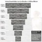 Preview: Küchenrückwand Folie - Vielschichtige Schieferoptik mit natürlichen Nuancen Höhe 80cm