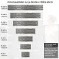 Preview: Küchenrückwand Folie Schieferoptik mit markanter Symmetrie Höhe 60cm