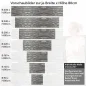 Preview: Küchenrückwand Folie Schieferoptik mit markanter Symmetrie Höhe 80cm