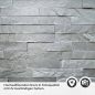 Preview: Küchenrückwand Folie Schieferstein - Steinoptik in Anthrazitgrau Detailbild 2