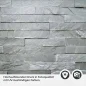 Preview: Küchenrückwand Folie Schieferstein - Steinoptik in Anthrazitgrau Detailbild 2