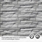 Preview: Küchenrückwand Folie graue Schieferstein Textur Detailbild 2