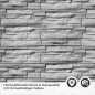 Preview: Küchenrückwand Folie graue Schieferstein Textur Detailbild 2