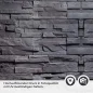 Preview: Küchenrückwand Folie Anthrazit-Schiefer - Premium-Look für moderne Küchen Detailbild 2