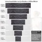Preview: Küchenrückwand Folie Anthrazit-Schiefer - Premium-Look für moderne Küchen Höhe 80cm