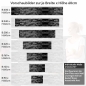 Preview: Küchenrückwand Folie Schieferoptik Schwarz - Eleganz für Ihre Küche Höhe 60cm