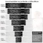 Preview: Küchenrückwand Folie Schieferoptik Schwarz - Eleganz für Ihre Küche Höhe 80cm