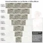 Preview: Küchenrückwand Folie Felsoptik - Stein-Look für Ihre Wohlfühlküche Höhe 80cm