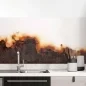 Preview: Küchenrückwand Folie Rostoptik - Industrielles Design für moderne Küchen Hauptbild 1