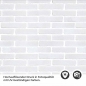 Preview: Küchenrückwand Folie Weiße Ziegelstein-Optik Detailbild 2