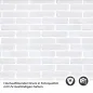 Preview: Küchenrückwand Folie Weiße Ziegelstein-Optik Detailbild 2