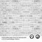 Preview: Küchenrückwand Folie Maueroptik Grau-Weiß - Skandinavisches Flair Detailbild 2