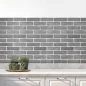 Preview: Küchenrückwand Folie Urbanes Ziegeldesign Hauptbild
