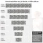 Preview: Küchenrückwand Folie Moderne Ziegelwand Höhe 60cm