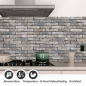 Preview: Küchenrückwand Folie Mauerziegel - Industrial-Stil für Ihre Küche Detailbild 1