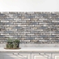 Preview: Küchenrückwand Folie Mauerziegel - Industrial-Stil für Ihre Küche Hauptbild