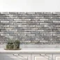 Preview: Küchenrückwand Folie Mauerziegel - Industrial-Stil für Ihre Küche Hauptbild