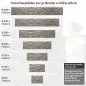 Preview: Küchenrückwand Folie Klassische Klinker Steinoptik Höhe 60cm