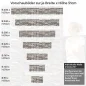 Preview: Küchenrückwand Folie Klinker Riemchen - Robuste Ziegelstein-Optik Höhe 51cm