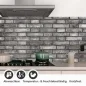 Preview: Küchenrückwand Folie Mauerziegel - Steinwand für den Fliesenspiegel Detailbild 1