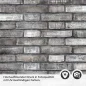 Preview: Küchenrückwand Folie Mauerziegel - Steinwand für den Fliesenspiegel Detailbild 2
