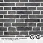 Preview: Küchenrückwand Folie Ziegel Anthrazit - Steinwand Optik Detailbild 2