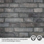 Preview: Küchenrückwand Folie Anthrazit Ziegelsteine - Edle Backsteine Detailbild 2
