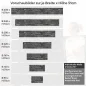 Preview: Küchenrückwand Folie Anthrazit Ziegelsteine - Edle Backsteine Höhe 51cm