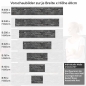 Preview: Küchenrückwand Folie Anthrazit Ziegelsteine - Edle Backsteine Höhe 60cm