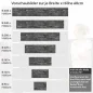Preview: Küchenrückwand Folie Anthrazit Ziegelsteine - Edle Backsteine Höhe 60cm