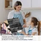 Preview: Küchenrückwand Folie Klinkerstein - Loft Look mit dunklen Ziegeldesign A4 Muster