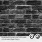 Preview: Küchenrückwand Folie Klinkerstein - Loft Look mit dunklen Ziegeldesign Detailbild 2