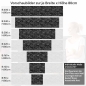 Preview: Küchenrückwand Folie Klinkerstein - Loft Look mit dunklen Ziegeldesign Höhe 80cm