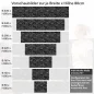 Preview: Küchenrückwand Folie Klinkerstein - Loft Look mit dunklen Ziegeldesign Höhe 80cm