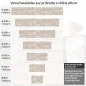 Preview: Küchenrückwand Folie Ziegel - Sandtöne für gemütliche Räume Höhe 60cm