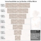Preview: Küchenrückwand Folie Ziegel - Sandtöne für gemütliche Räume Höhe 80cm