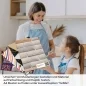 Preview: Küchenrückwand Folie Helle Klinkerfarben - Moderner Retro-Charme A4 Muster