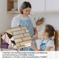 Preview: Küchenrückwand Folie Beige-goldene Ziegelmuster - Warme Ziegeloptik A4 Muster