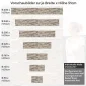 Preview: Küchenrückwand Folie Ziegelmauer - Steinwand im Rustikalem Charme Höhe 51cm