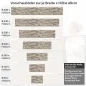 Preview: Küchenrückwand Folie Ziegelmauer - Steinwand im Rustikalem Charme Höhe 60cm