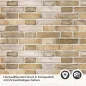 Preview: Küchenrückwand Folie Steinmauer - Ziegel für den Landhaus-Chic Detailbild 2