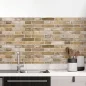 Preview: Küchenrückwand Folie Steinmauer - Ziegel für den Landhaus-Chic Hauptbild