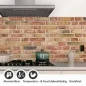 Preview: Küchenrückwand Folie Backsteine Mauerwerk - Authentisches Design Detailbild 1