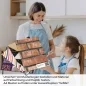 Preview: Küchenrückwand Folie Rustikale Mauer - Harmonischer Backstein-Stil A4 Muster