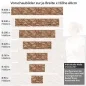 Preview: Küchenrückwand Folie Rustikale Mauer - Harmonischer Backstein-Stil Höhe 60cm