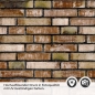 Preview: Küchenrückwand Folie Antike Naturziegel Steinwand Detailbild 2