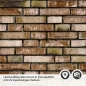 Preview: Küchenrückwand Folie Antike Naturziegel Steinwand Detailbild 2